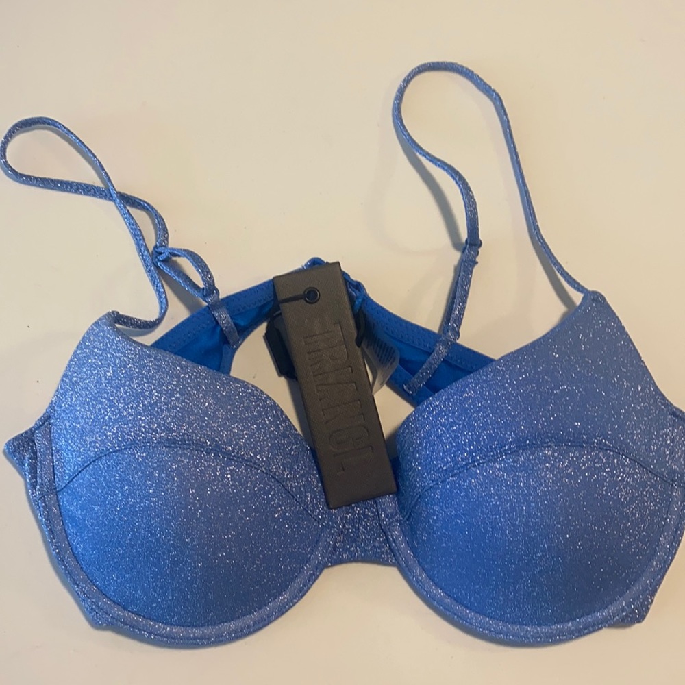 NWT Triangl Romy Sparkle bikini top sz Medium